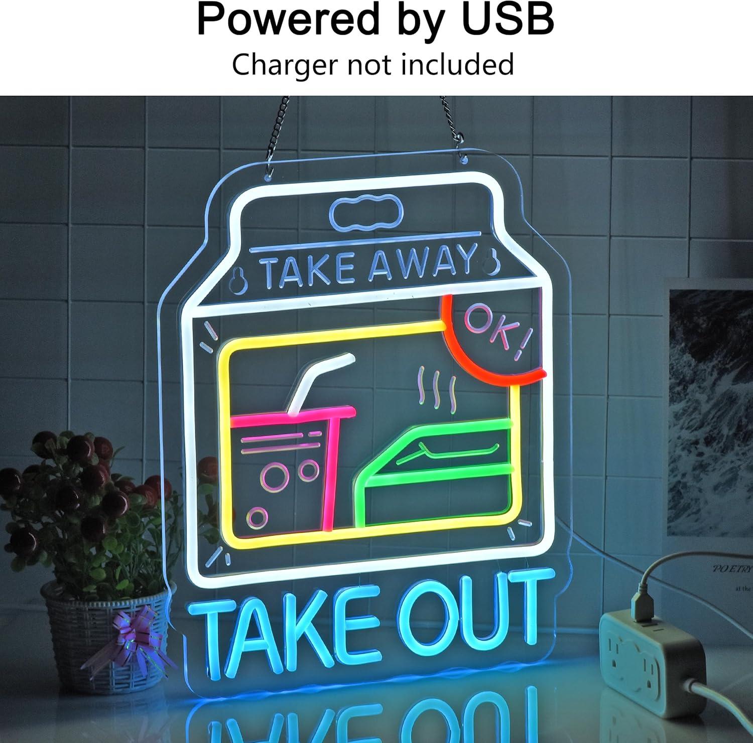 Take Out Neon Sign LED Lights  - Home Bar Signs recensie en prijs