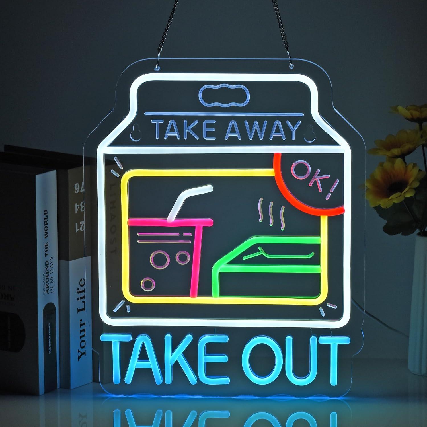 Take Out Neon Sign LED Lights  - Home Bar Signs recensie en prijs