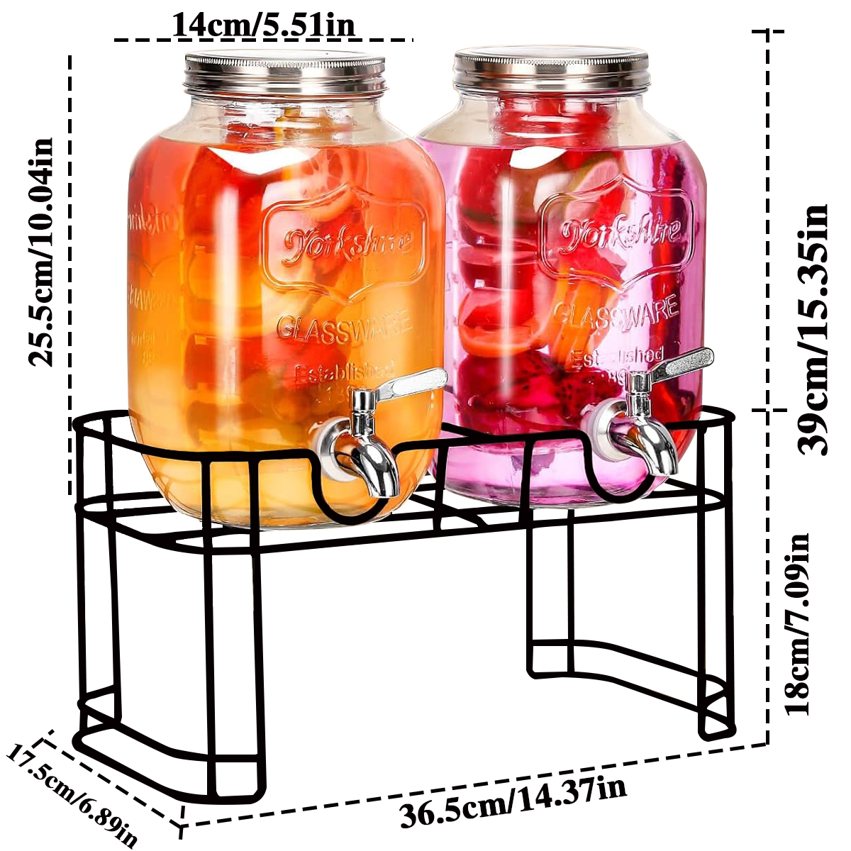 Drink Dispenser 2 Packs 1 Gall - Citrus Juicer Bar recensie en prijs