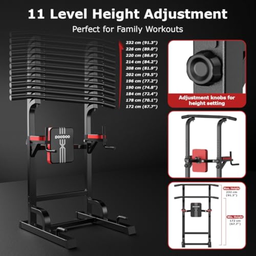 Power Tower Dip Station Pull U - Home Bar And Gym recensie en prijs