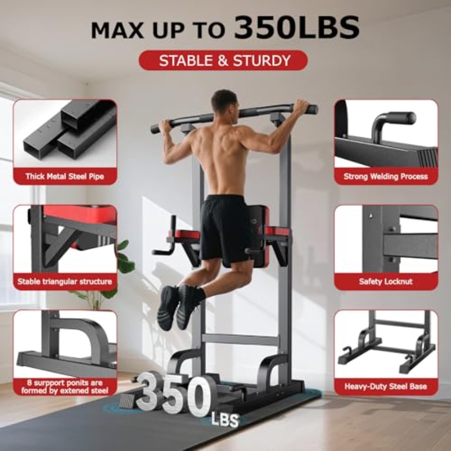 Power Tower Dip Station Pull U - Home Bar And Gym recensie en prijs