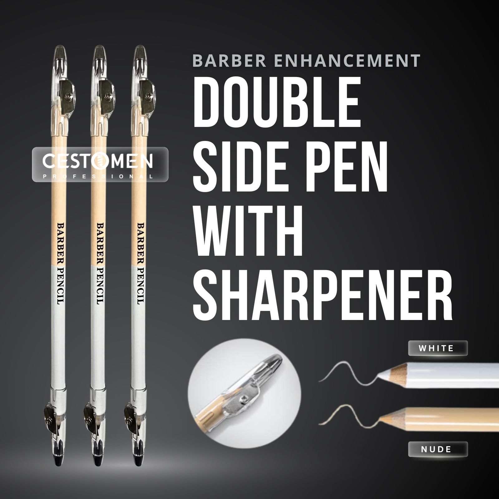 3Pcs Double-sided Barber Beard - Home Barber recensie en prijs