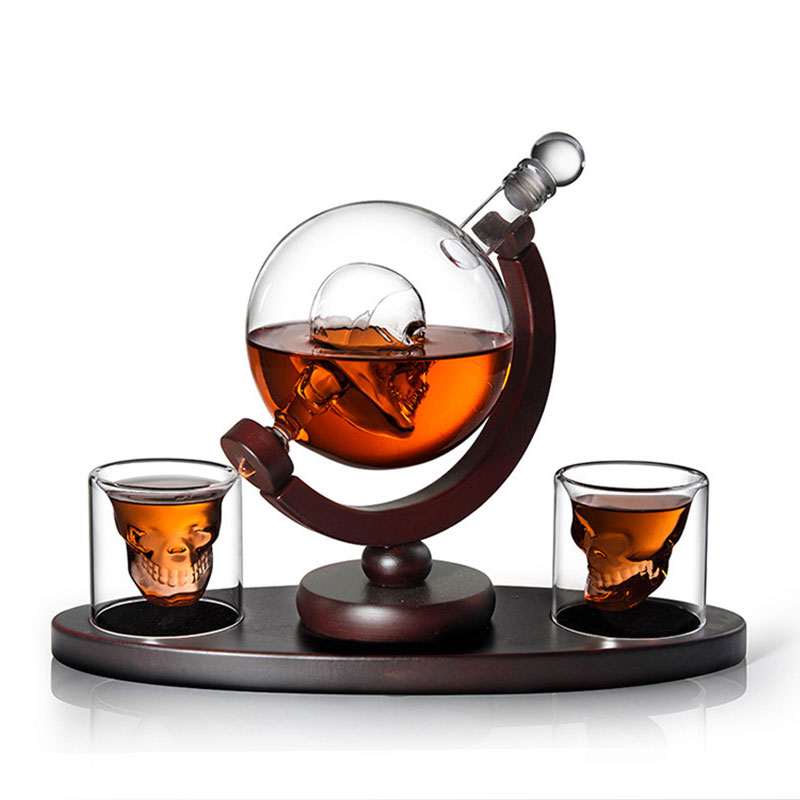 Skull Globe Whiskey Decanter S - Decanter Globe Set recensie en prijs