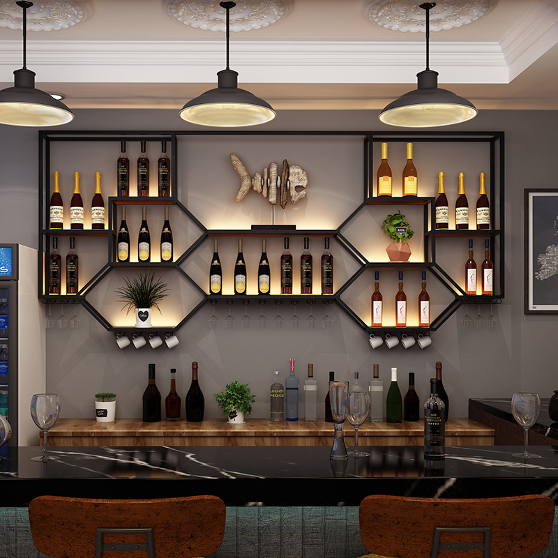 Metal Shelves Wine Cabinet Liv - Home Bar Shelf recensie en prijs