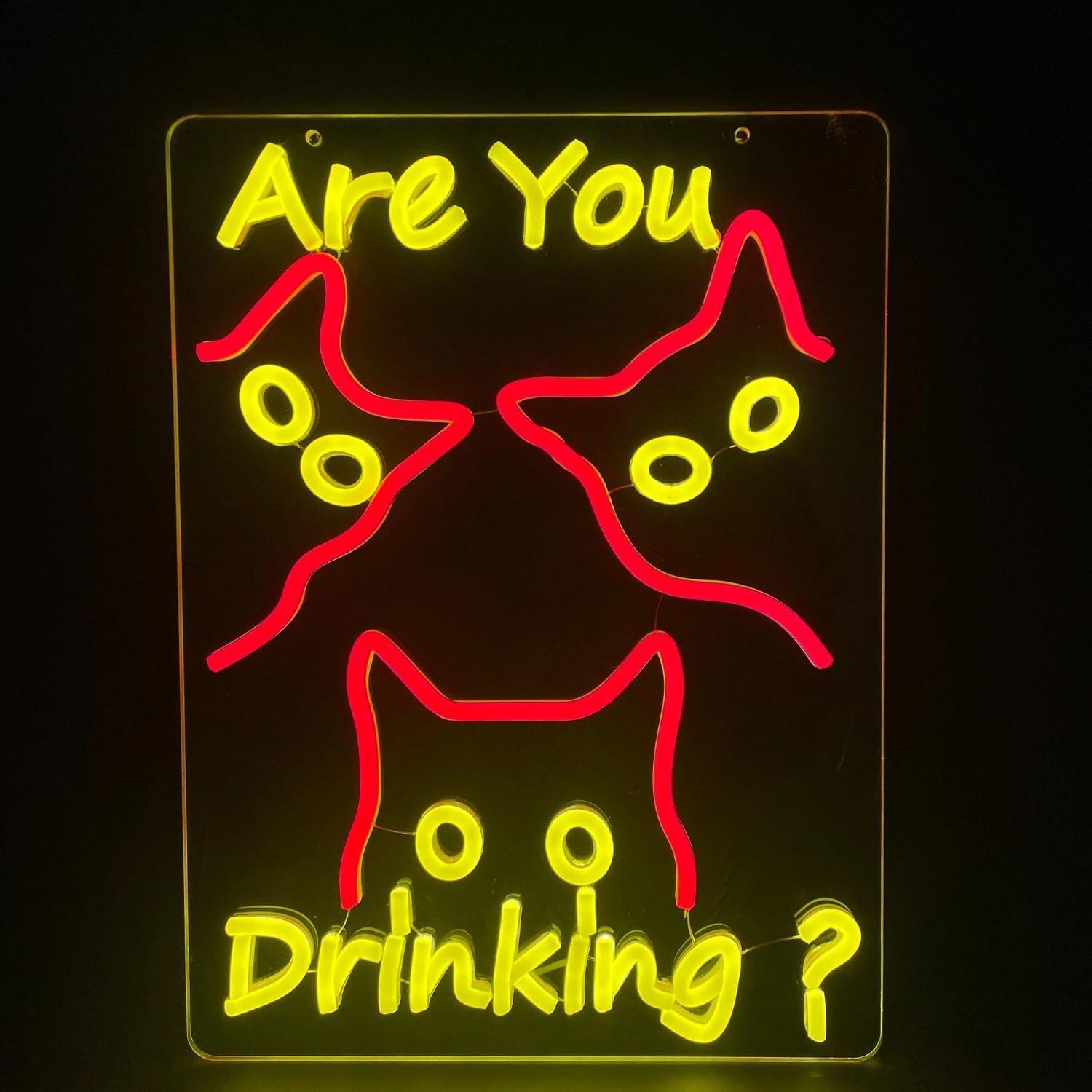 Are You Dringking Neon Sign Ca - Home Bar Signs recensie en prijs