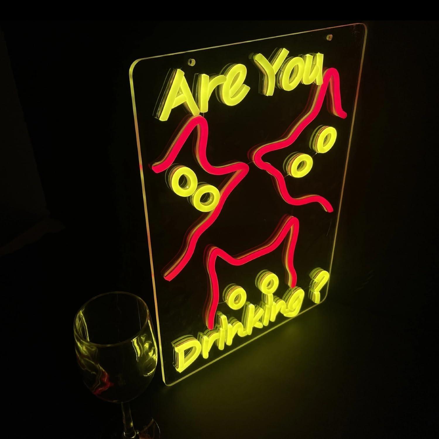 Are You Dringking Neon Sign Ca - Home Bar Signs recensie en prijs
