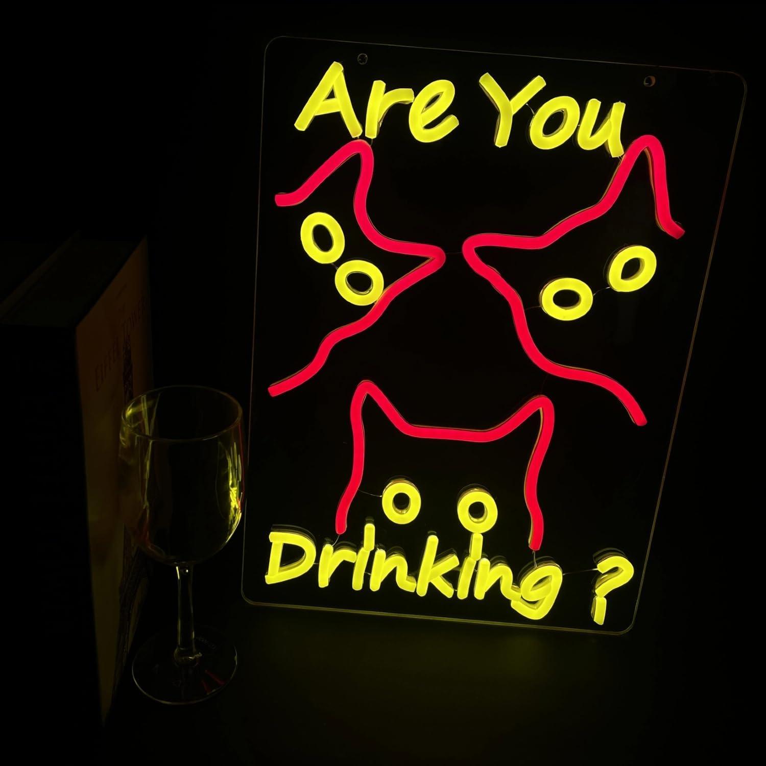 Are You Dringking Neon Sign Ca - Home Bar Signs recensie en prijs