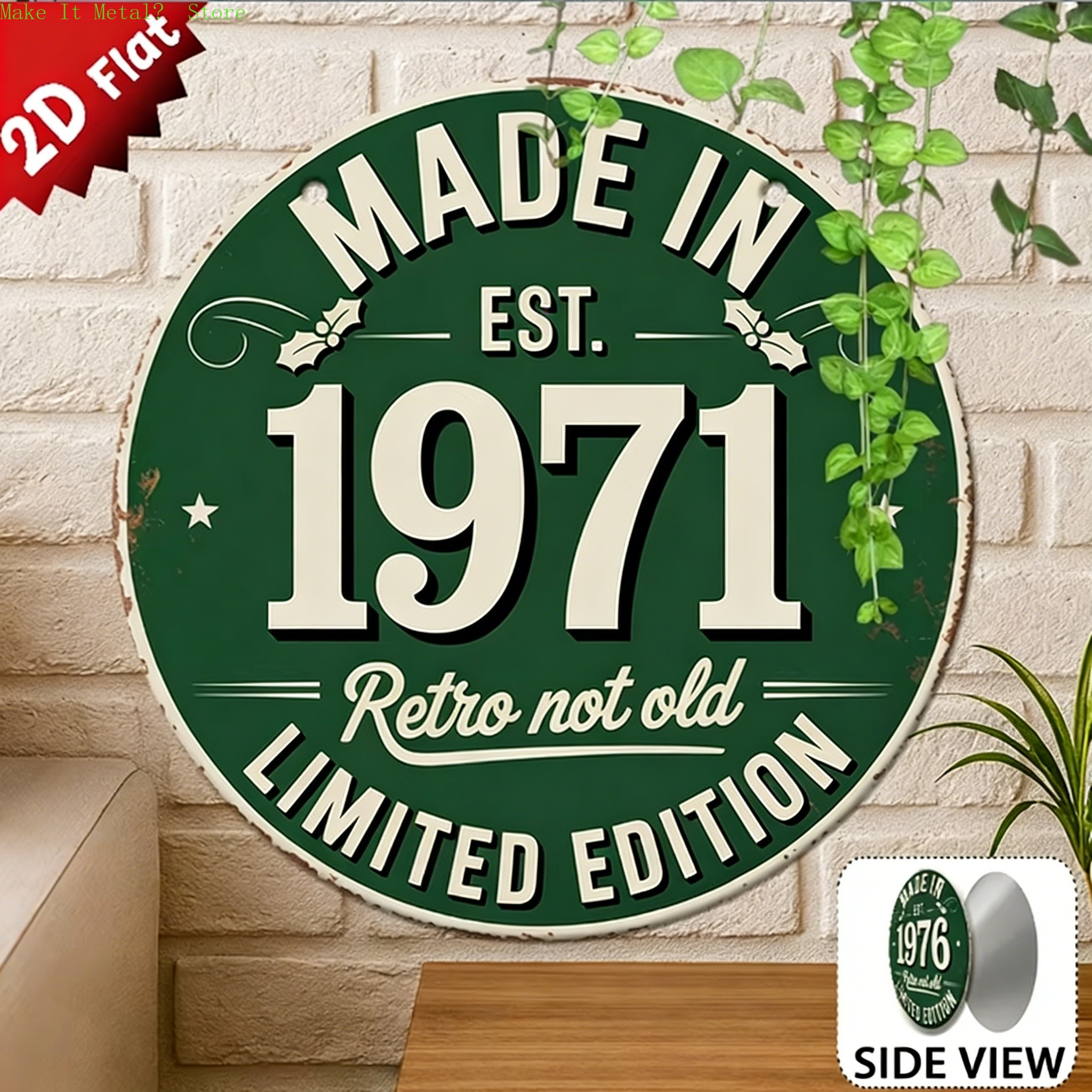 Made in 1976 Retro Not Old 2D  - Home Bar Accessories recensie en prijs