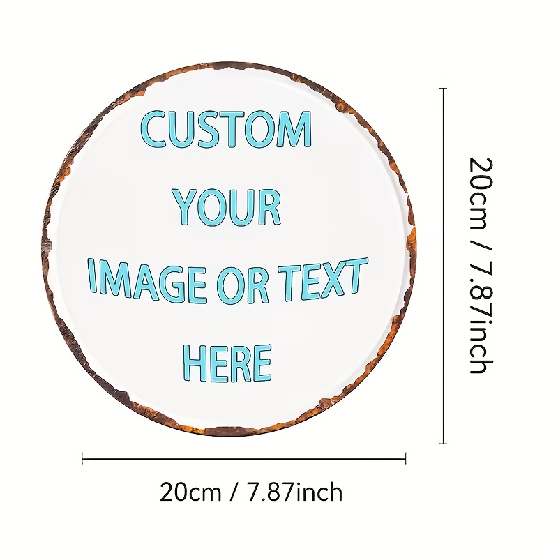 Custom Round Metal Tin Sign, P - Home Bar Accessories recensie en prijs