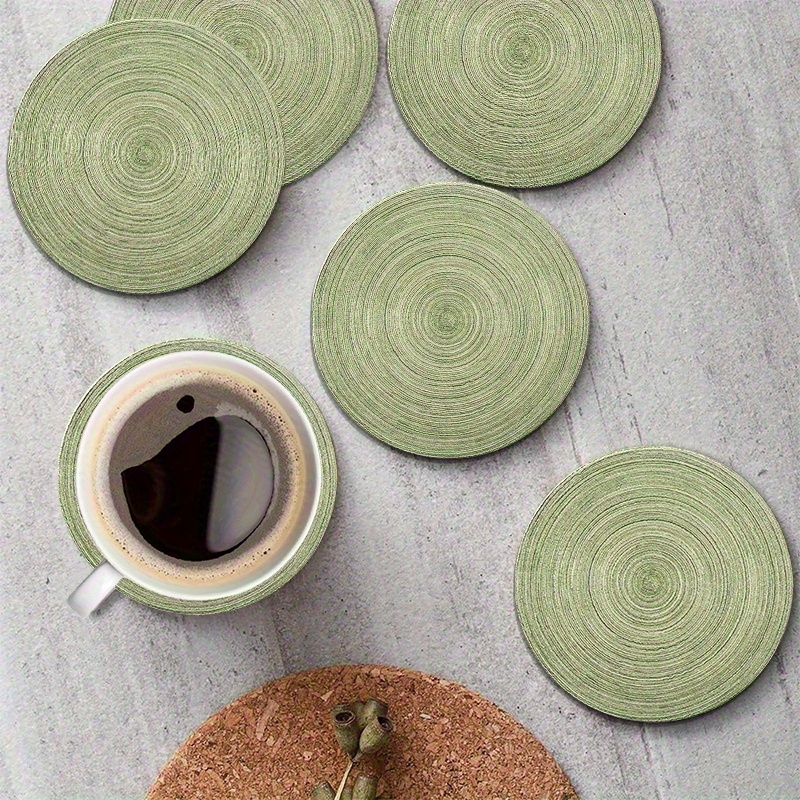 6pcs 4in Round Retro Green Gro - Home Bar Setup recensie en prijs