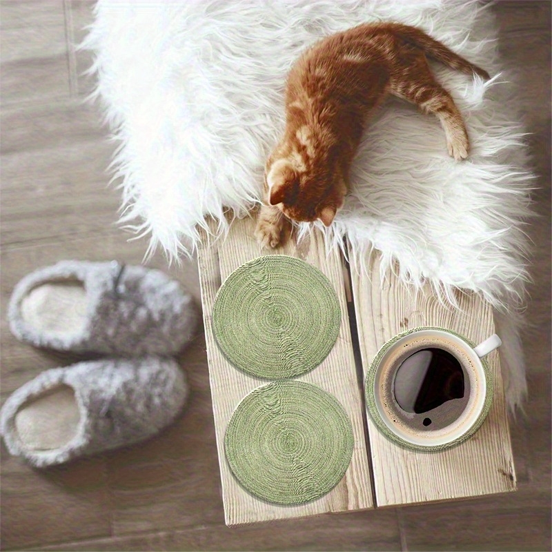 6pcs 4in Round Retro Green Gro - Home Bar Setup recensie en prijs